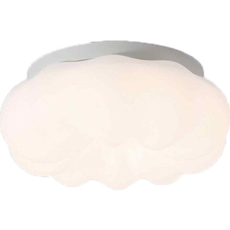 Plafonnier LED,15W lampe de plafond créatif nuage avec trois couleurs régulable,plafonniers modernes pour de salon à économie d'énergie,Cuisine,chambre (blanc Nuages-15W) (1/5)