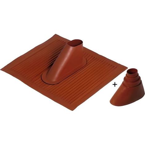 Tuile alu rouge pour mat d'antenne avec cone né…