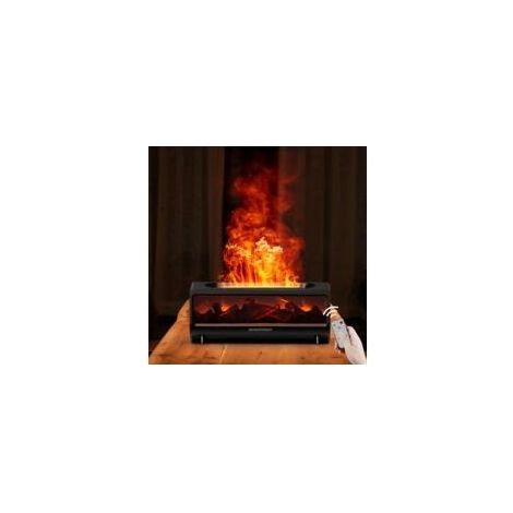 Kamin-Diffusor und Luftbefeuchter mit 7 Farben, Fernbedienung, leisem Betrieb (30-50 dB), 1/3/5-Stunden-Timer und automatischer Abschaltung bei niedrigem Wasserstand, für den Einsatz zu Hause, im Büro (1/5)