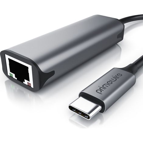 Primewire Netzwerkadapter USB 3.2 Typ C auf RJ45 Buchse LAN Adapter mit USB Typ C (1/5)