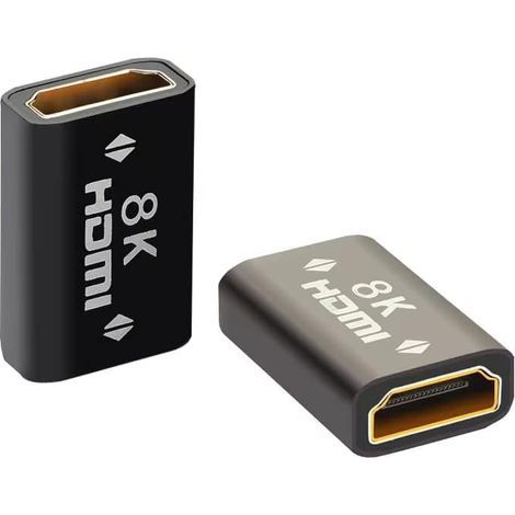 Coupleur HDMI 8K, prolongateur HDMI, connecteur HDMI femelle-femelle, compatible Ethernet, adaptateur HDMI, connecteur haute vitesse (1/5)