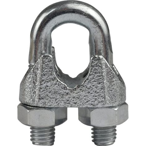 Pince Serre-câble en acier zingué, gris, 6 mm (1/3)