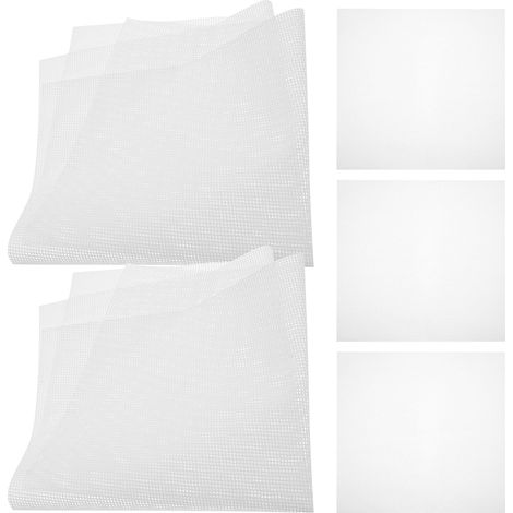 Ipetboom 5 Pièces Tapis de Séchage en Silicone Réutilisables, Feuilles de Déshydratation Carrées Blanches, Antiadhésifs et Résistants pour Fruits et Aliments'-'-
