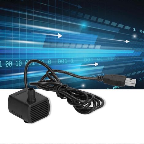 Miniatur-USB-Wasserpumpe 0510, bürstenlos, Fördermenge 170 l/h, Förderhöhe 100 cm, 5 V Gleichstrom (1/5)