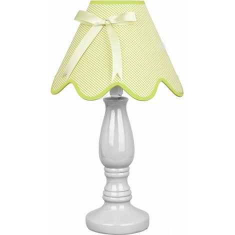 Lampe de table Candellux Lola 41 cm blanc/vert E14 (1/2)