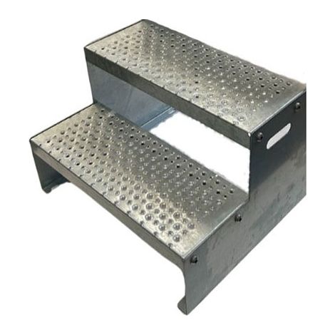 Freistehende Trittleiter mit 2 Stufen – Breite 60 cm - 340340247