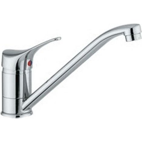 Ambrosiana SEI14050000 Rubinetto Miscelatore Lavello con Canna Girevole, Cromo (1/2)