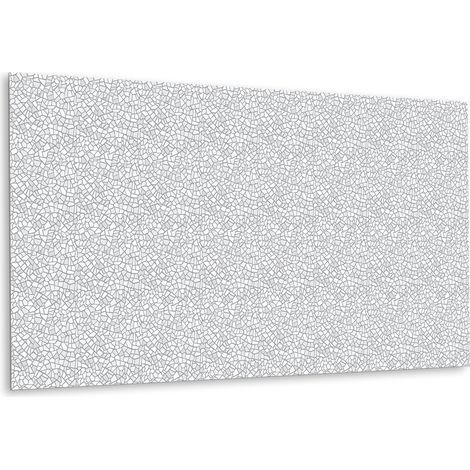 Panneau mural en vinyle autocollant - Lambris PVC - 100 cm x 50 cm - Mosaïque grise (1/5)