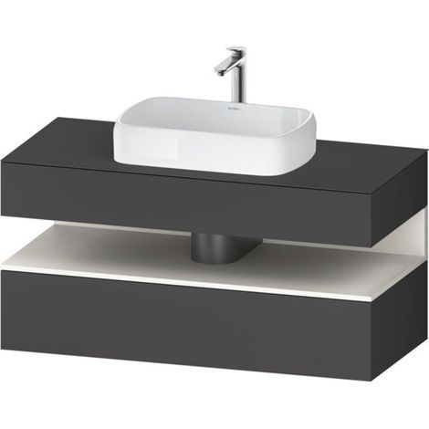 Duravit Collection One Konsolenwaschtischunterbau, 1 Auszug, 1 (1/2)
