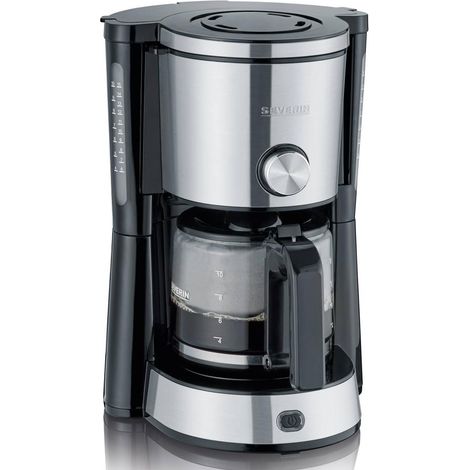 Severin KA 4825 cafetière filtre inox et noir 1,25 L (1/10)