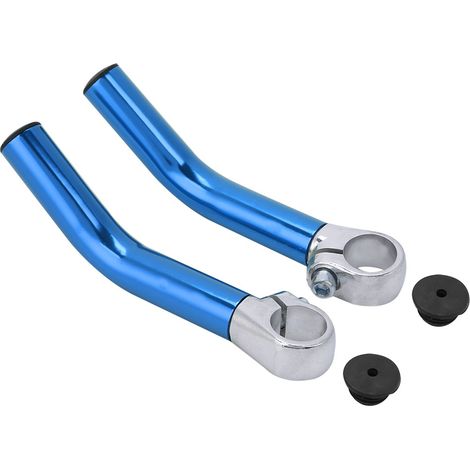 1 Paire de Bouchons de Guidon en Alliage d'Aluminium pour Vélo de Montagne et Route, Bleu (1/5)