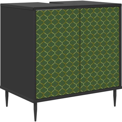 Armoire de salle de bain GELEEN Chêne noir 60 x 40 x 61 cm vidaXL (1/5)