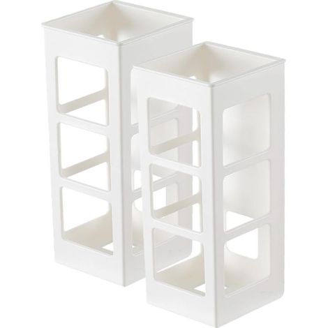 2pcs Boîte Rangement Murale Fer à friser sans Clous lisseur boucleur Organisateur Stockage Fournitures Cheveux Fer à Lisser étagère Rangement Polyvalent (1/5)