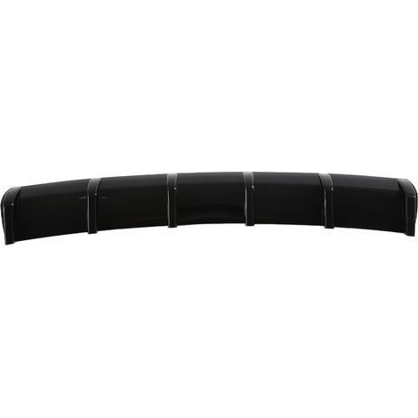 Déflecteur de bouclier arrière, spoiler diffuseur, lèvre de châssis, aileron noir brillant, accessoire aérodynamique universel pour voiture (1/5)