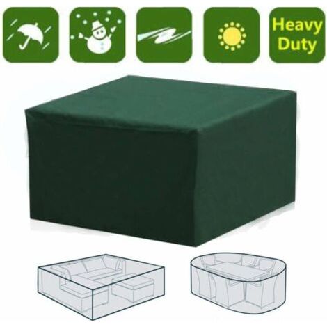 Ahlsen Housse de canapé Housse rectangulaire étanche pour meubles de jardin avec protection UV pour table de patio, meubles de jardin, vert, 152 104 71cm (1/5)