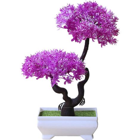 Realistische künstliche Pflanze, pflegeleichter Bonsai aus Kunststoff, Topfpflanze, Dekoration für Zuhause, Hotel oder Garten, Geschenk - 6