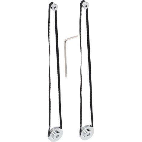 2 Paires Poulies GT2 20T 60T pour Courroie Crantée, Compatible Imprimante 3D et CNC - Alésage 8mm et 5mm (1/5)