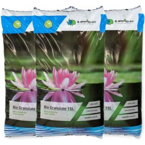 Substrat granuleux pour plantes aquatiques - Moerings Bio Granulate 15L