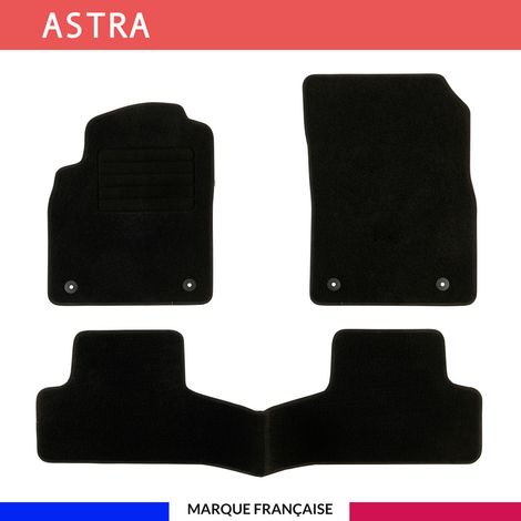 Tapis de voiture - Sur Mesure pour ASTRA (2010 - 2015) - 3 pièces - Tapis de sol antidérapant pour automobile (1/4)