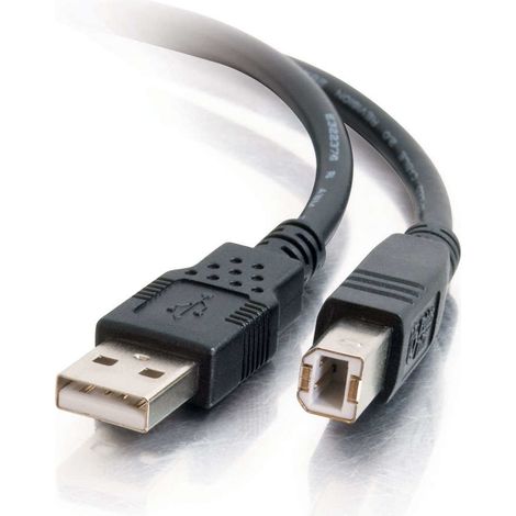 Cbl/2m USB 2.0 A/B Black C2G 6.6ft USB A to USB B Cable - USB A to B Cable - USB 2.0 - Black - M/M - Câble USB - USB (M) pour USB type B (M) - USB 2.0 - 2 m - noir
