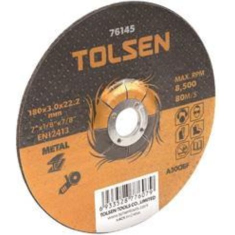 DISCO TAGLIO SOTTILE METALLO 125X1.2MM  TOLSEN