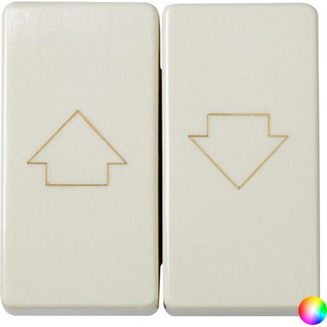 Bouton-Poussoir pour Volets Roulants Automatiques SIMON 27 Play 27396 Blanc (1/5)