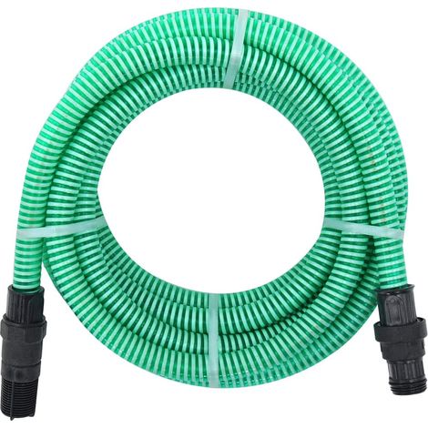 Manguera de succión con conectores de PVC PVC verde 26 mm 7 m vidaXL