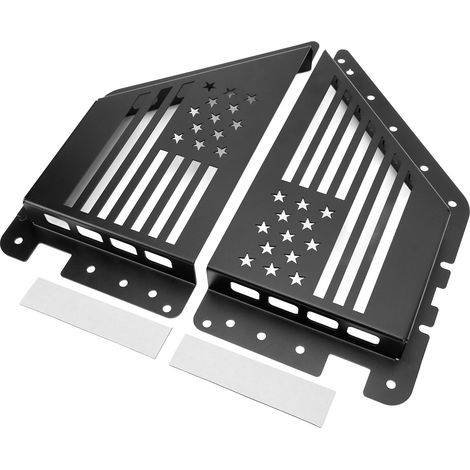 Boîte de rangement latérale noire de remplacement pour portières avant Ford Bronco 2021-2022 (2 et 4 portes). (1/5)