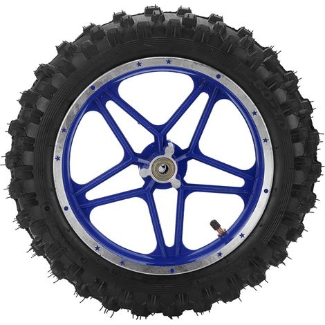 Frein à disque avant 2.510 pouces pour roue et pneu antidérapant, compatible 47cc 49cc 2 temps mini moto tout-terrain (Bleu) (1/5)