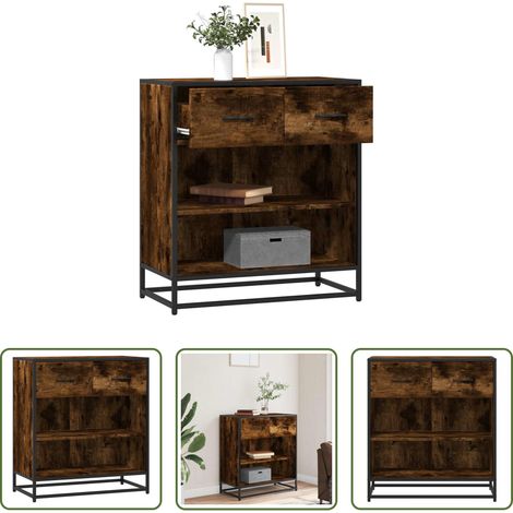 Holzschrank - Sideboard Räuchereiche 68x35x76 cm Holzwerkstoff (1/5)