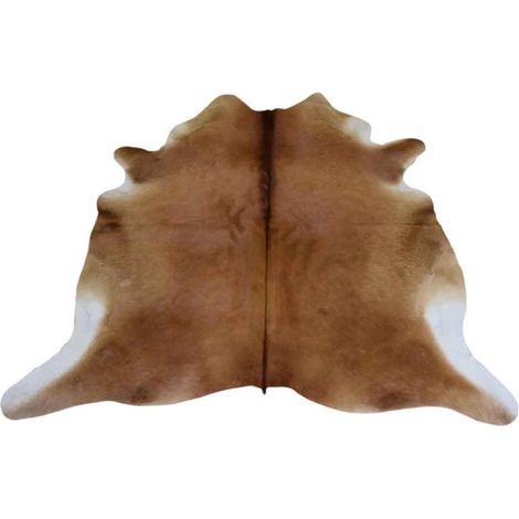 Tapis Déco "Peau de Vache" 195x230cm Marron Clair