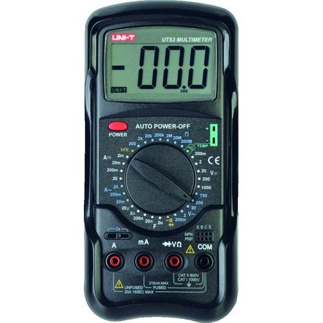 Uni-T UT-53 Multimetro Digitale Strumento di Misura Universale