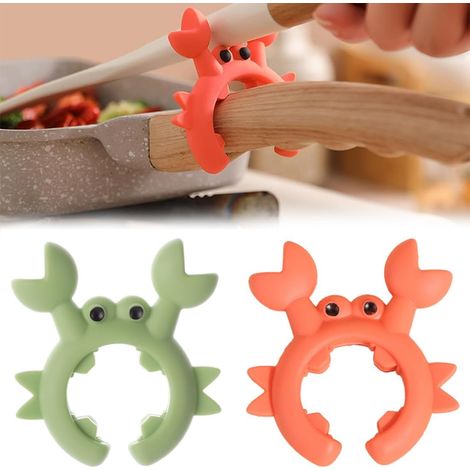2 pièces Ouvre-Couvercle Casserole Résistant à La Chaleur, Garde-Couvercle Anti Débordement, Gadgets Cuisine & Accessoires (1/5)