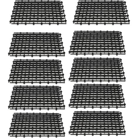 Filtres de Fond pour Aquarium - Lot de 10 Plaques Noires - Pour un Eau Propre et Saine - AUTRES