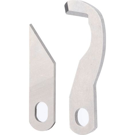 Lot de 2 lames de surjeteuse multifonction pour machine à coudre domestique, couteaux supérieur et inférieur. (1/5)