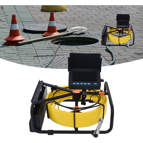 Endoscope domestique pour canalisations avec écran de 4,3 pouces, caméra d'égout étanche, appareil d'inspection et de détection, 100-240 V, norme australienne 30 M. (1/5)