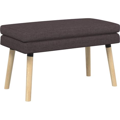 Panchina a doppio strato Marrone Scuro 80 x 40 x 47 cm Tessuto vidaXL (1/5)