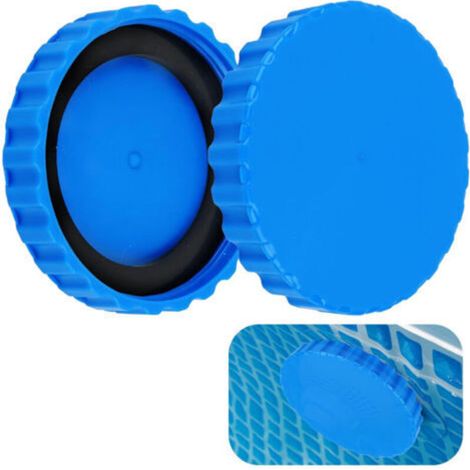 2 Pieces Winter Pool Plug Set, Winterizing Closure Set for Intex Pools, Pool Plug Accessories with Adapted Gaskets, Winter Pool Plug, Accessories P (1/5)