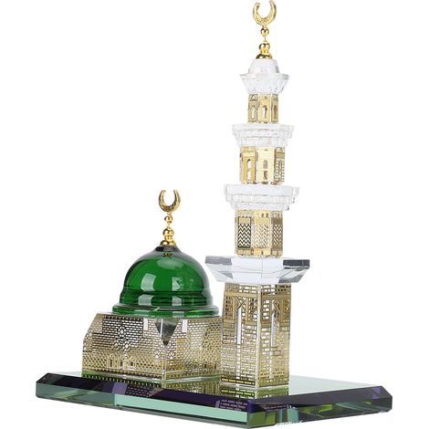 1 Kit Décoration Bureau Islamique Miniature Kaaba Mosquée Artisanat Cadeau Idée (1/5)