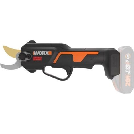 Tijeras de podar inalámbricas sin escobillas Worx Nitro WG330E.9 de 20 V, solo cuerpo, ancho de corte de 25 mm. (1/2)