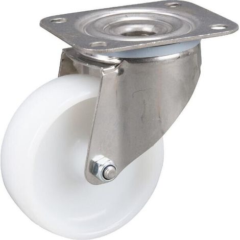 Ruota girevole in acciaio inox con battistrada in materiale sintetico TENTE 8470UOO100P62 (1/2)