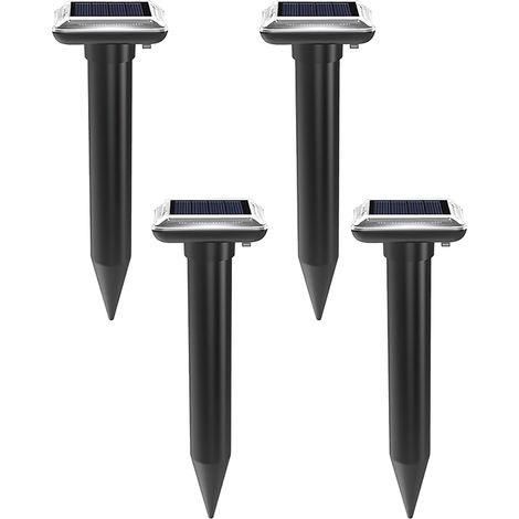 Répulsif Taupes Testé Solaire, Lot de 4, Souris, Jardin, Complet, Rapide, Robuste, Gazon, Pelouse (1/5)