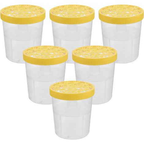 Lot de 6 Étuis à Humidité Réutilisables Récipient Déshumidificateur Rechargeable pour Placard la Cuisine Salle de Bain Contenant Absorbant Humidité (1/5)
