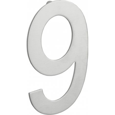 Chiffre 9 à visser, inox, H.100mm - THIRARD