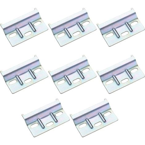 Hanging Rail Fixing, Wall Mount Plates for Cupboards, Kitchen Furniture, Hanging Wardrobe, Shelf Holder Screw and Hang (1/4)