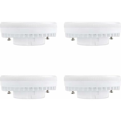 Spot LED GX53 9W Blanc Chaud 3000K, 900LM, AC 230V, Equivalent CFL GX53 15-18W, 120° Ampoule Réflecteur LED GX53 pour Meuble Cuisine/Armoire, non-dimmable, lot de 4 [Classe énergétique A+]-LIAIKI (1/5)