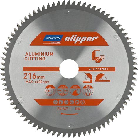 Norton-Clipper CLIPPER Pro Lama per Alluminio 216 mm