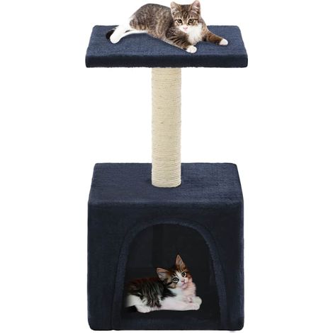 Katzen-Kratzbaum Sisal 55 cm Dunkelblau