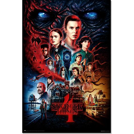 Grupo Erik Poster Stranger Things Merchandising Vecna's house - Posters decorativos, Ideal Decoracion Habitación, Decoracion pared - Laminas para Cuadros, Posters para Pared 61x91,5cm a todo color