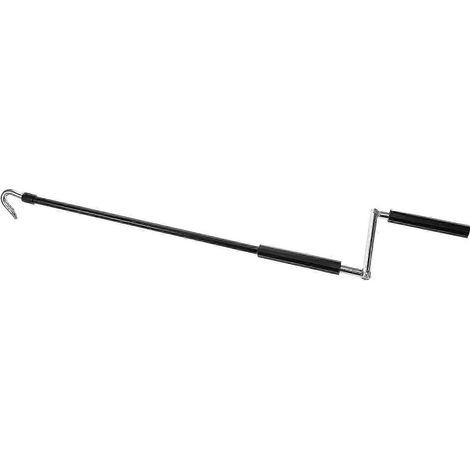 Outil de manivelle pour auvent, poignée de manivelle manuelle robuste pour auvent extérieur, noir, 62 x 11,4 x 1,8 cm, fonctionnement manuel, 1 ensemble (1/5)